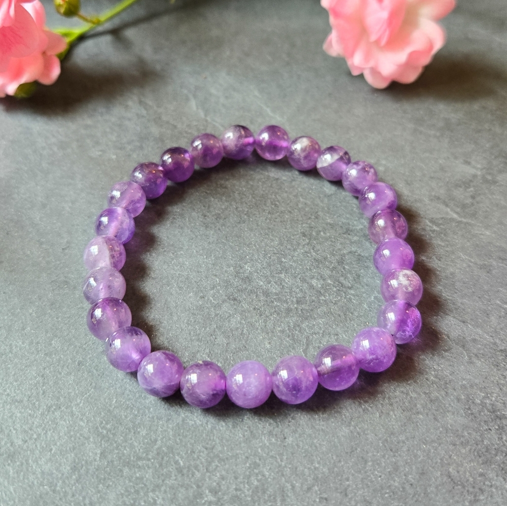 NWT Soul Charms Amethyst Crystal Beaded Bracelet🌳